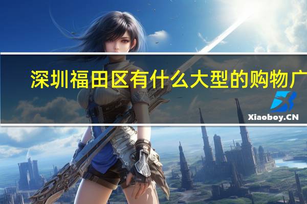 深圳福田区有什么大型的购物广场