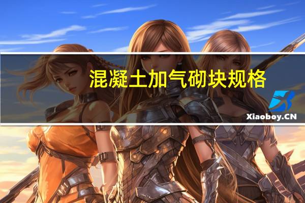 混凝土加气砌块规格（加气混凝土砌块有哪些标准尺寸）