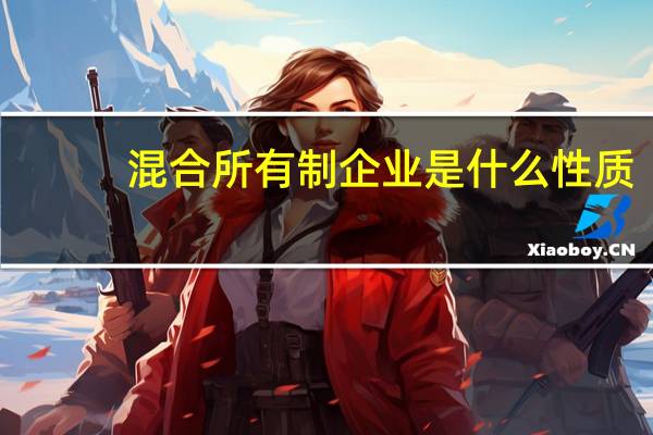 混合所有制企业是什么性质（什么是混合所有制企业 求解）