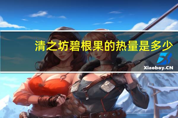 清之坊 碧根果的热量是多少