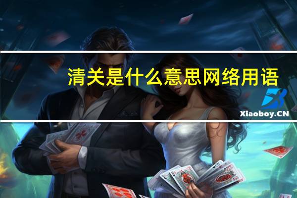 清关是什么意思网络用语（清关是什么意思）