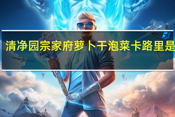 清净园 宗家府 萝卜干泡菜卡路里是多少
