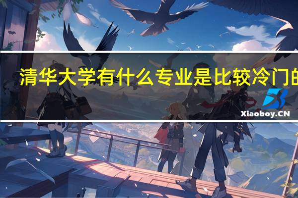 清华大学有什么专业是比较冷门的啊