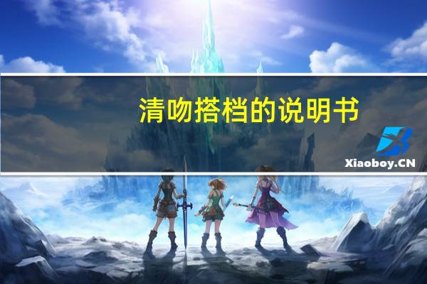 清吻搭档的说明书（清吻搭档）