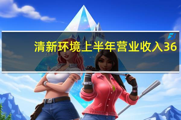 清新环境上半年营业收入36.15亿元归母净利润1.96亿元