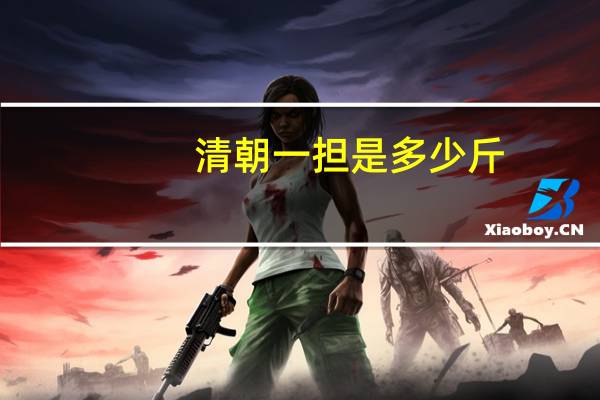 清朝一担是多少斤（一担是多少斤）