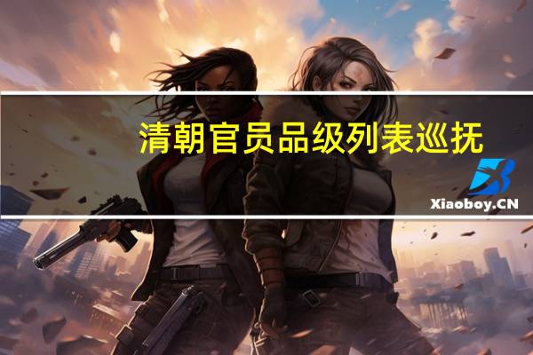 清朝官员品级列表巡抚（清朝官员品级）