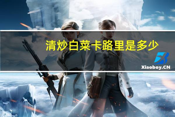 清炒白菜卡路里是多少