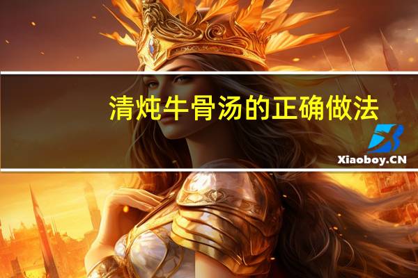 清炖牛骨汤的正确做法