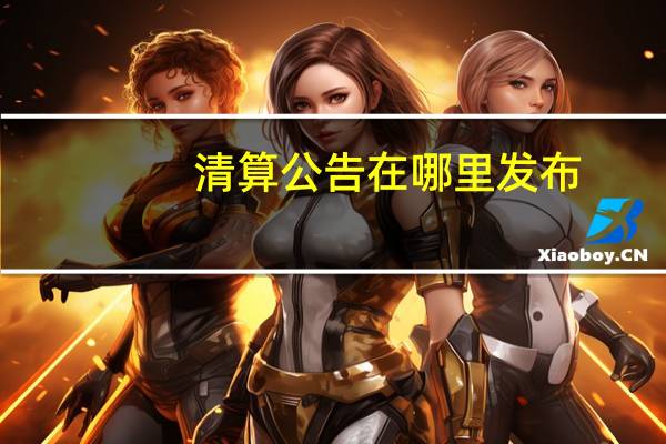 清算公告在哪里发布（清算公告）