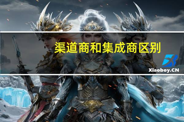渠道商和集成商区别(渠道商)