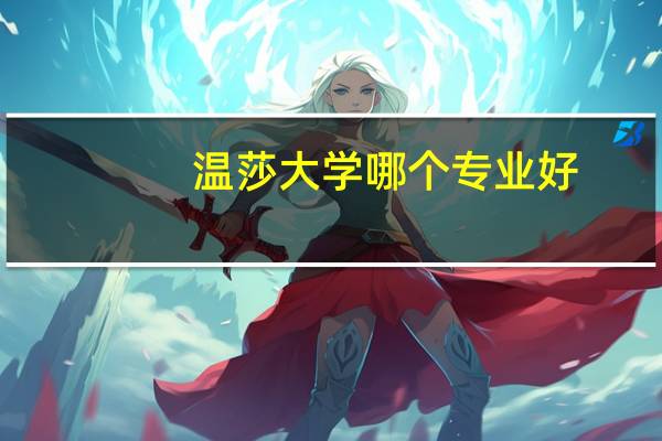 温莎大学哪个专业好