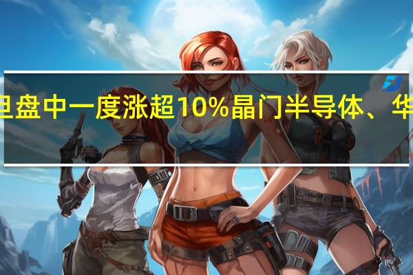 港股半导体板块走强上海复旦盘中一度涨超10%晶门半导体、华虹半导体涨超4%中芯国际涨近2%