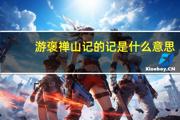 游褒禅山记的记是什么意思