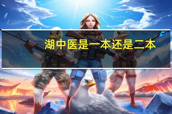湖中医是一本还是二本