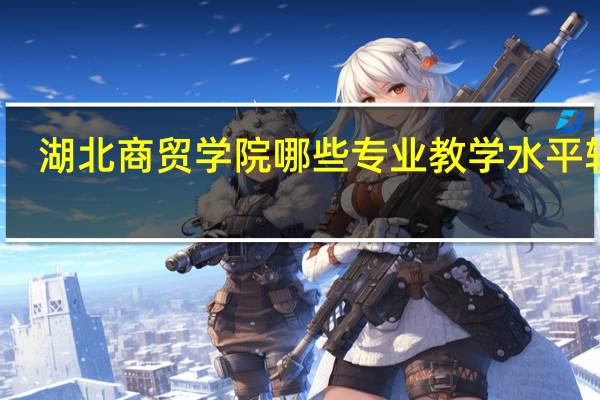 湖北商贸学院哪些专业教学水平较高