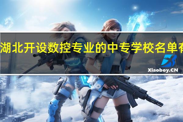 湖北开设数控专业的中专学校名单有哪些