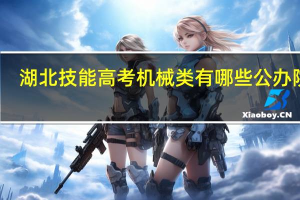湖北技能高考机械类有哪些公办院校