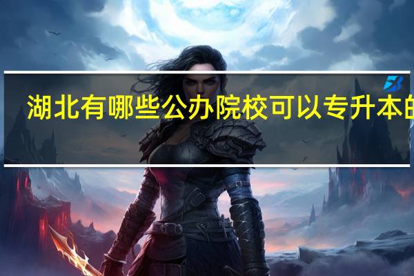 湖北有哪些公办院校可以专升本的呀