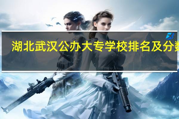 湖北武汉公办大专学校排名及分数线
