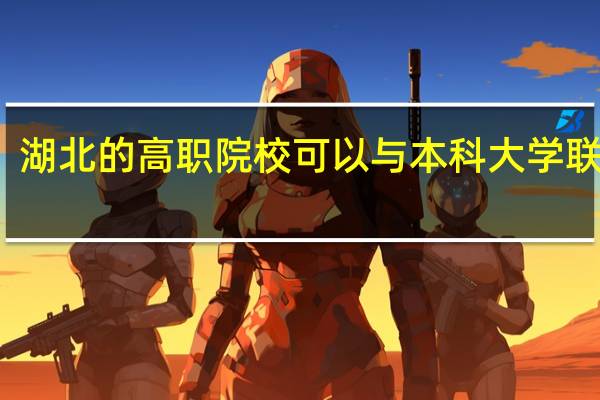 湖北的高职院校可以与本科大学联办吗
