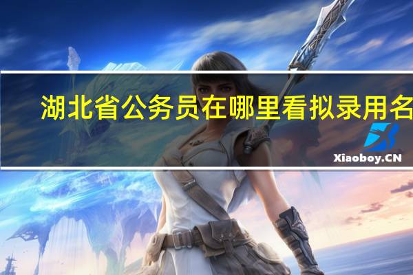 湖北省公务员在哪里看拟录用名单