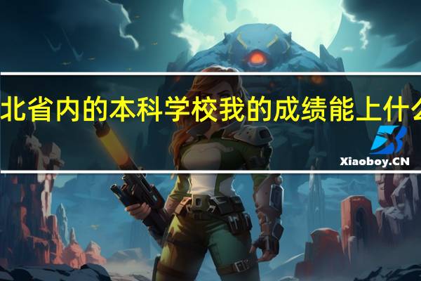 湖北省内的本科学校我的成绩能上什么学校啊