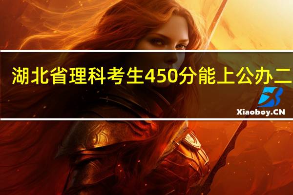湖北省理科考生450分能上公办二本吗