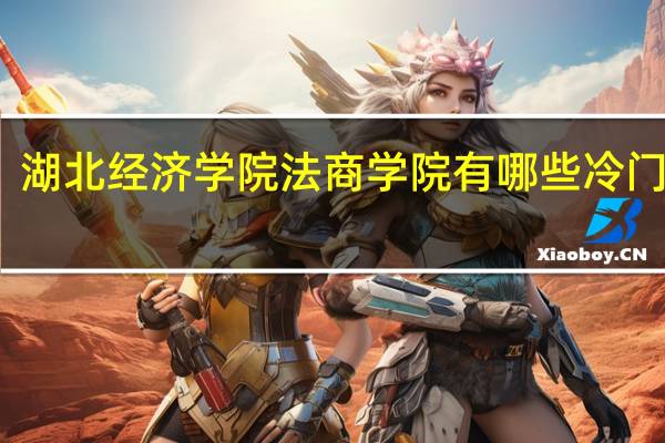 湖北经济学院法商学院有哪些冷门专业