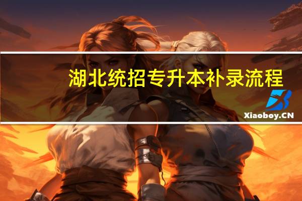 湖北统招专升本补录流程