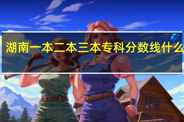 湖南一本二本三本专科分数线什么意思