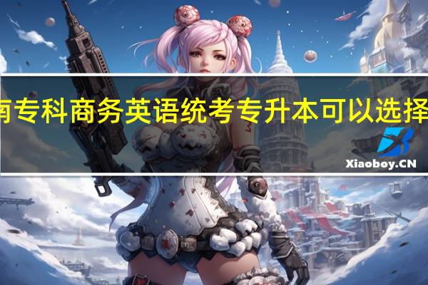 湖南专科商务英语统考专升本可以选择哪些专业
