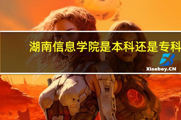 湖南信息学院是本科还是专科