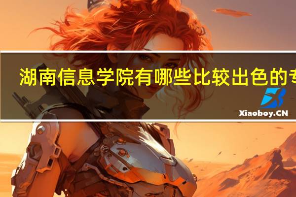 湖南信息学院有哪些比较出色的专业