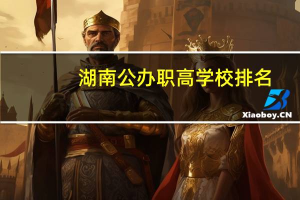 湖南公办职高学校排名