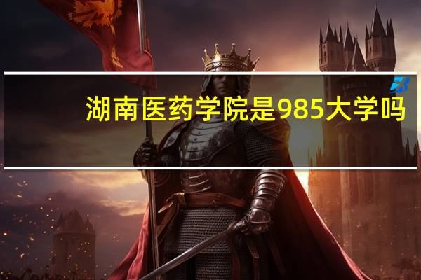 湖南医药学院是985大学吗