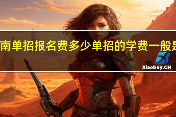 湖南单招报名费多少 单招的学费一般是多少钱