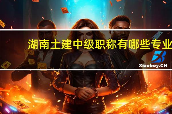 湖南土建中级职称有哪些专业