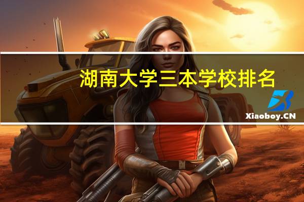 湖南大学三本学校排名