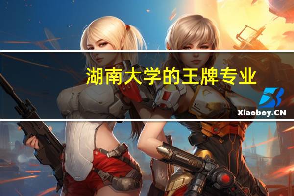 湖南大学的王牌专业