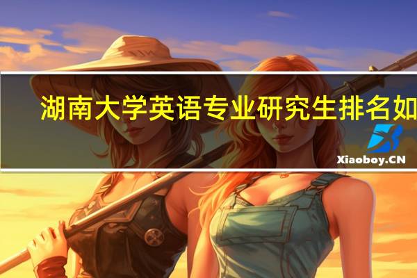 湖南大学英语专业研究生排名如何
