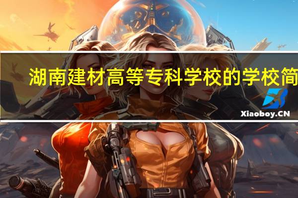湖南建材高等专科学校的学校简介