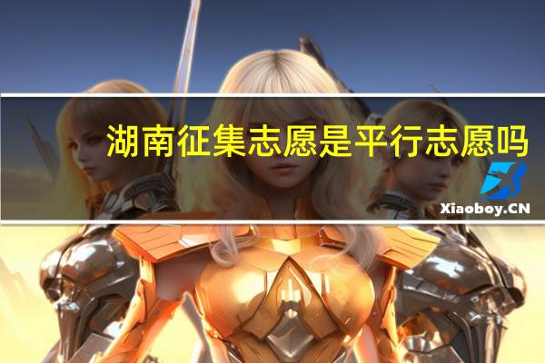 湖南征集志愿是平行志愿吗