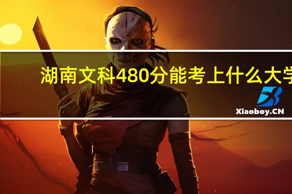 湖南文科480分能考上什么大学