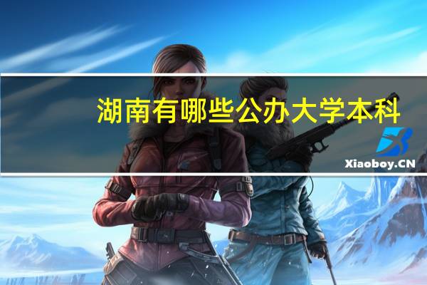 湖南有哪些公办大学本科