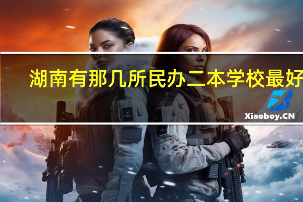 湖南有那几所民办二本学校最好啊