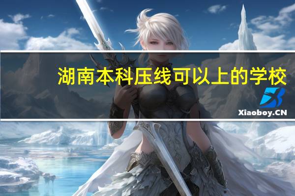 湖南本科压线可以上的学校