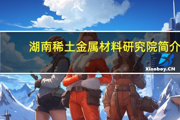 湖南稀土金属材料研究院简介