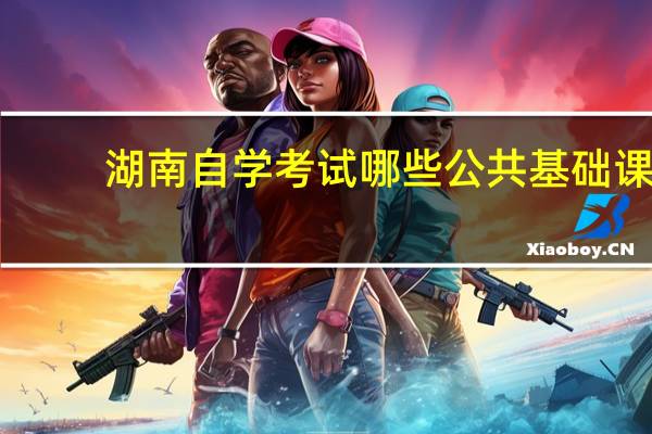 湖南自学考试哪些公共基础课