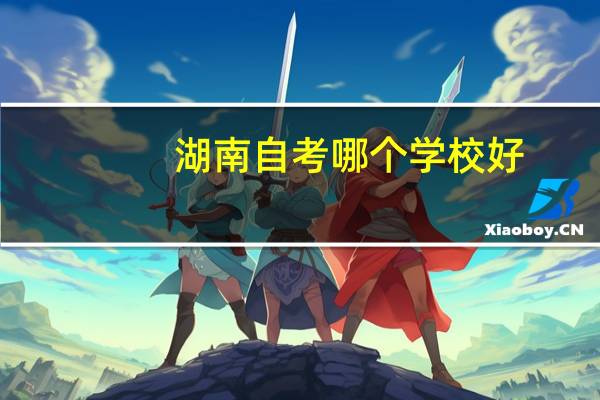 湖南自考哪个学校好